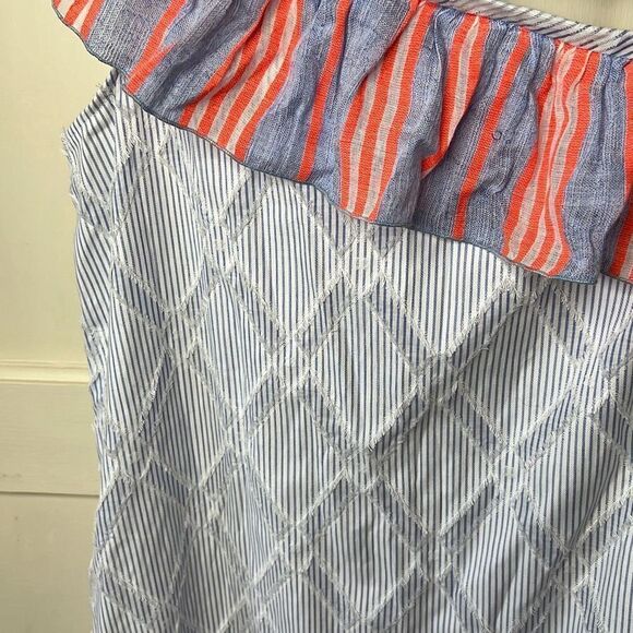 Lemlem One Shoulder Ruffle Asymmetrical Dress - Picture 6 of 7